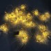 Гирлянда светодиодная белая, теплый белый в металлических шариках, провод прозрачный, 2м (арт. 11443) - фото 3