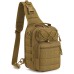 Качественная тактическая сумка, укрепленная мужская сумка рюкзак тактическая слинг. Цвет: койот - фото 150