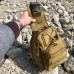 Качественная тактическая сумка, укрепленная мужская сумка рюкзак тактическая слинг. Цвет: койот (арт. 11229) - фото 42