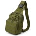 Качественная тактическая сумка, укрепленная мужская сумка рюкзак тактическая слинг. Цвет: хаки - фото 25