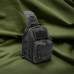 Качественная тактическая сумка, укрепленная мужская сумка рюкзак тактическая слинг Black (арт. 11228) - фото 123