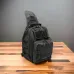 Качественная тактическая сумка, укрепленная мужская сумка рюкзак тактическая слинг Black