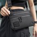 Тактична сумка чорна з Cordura 1000D, сумка через плече з VELCRO-панеллю - фото 2