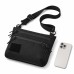 Тактична сумка чорна з Cordura 1000D, сумка через плече з VELCRO-панеллю - фото 4