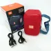 Портативная Bluetooth колонка TG339 5W с RGB подсветкой, Громкая блютуз колонка. Цвет: красный