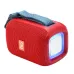 Портативная Bluetooth колонка TG339 5W с RGB подсветкой, Громкая блютуз колонка. Цвет: красный