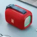 Портативная Bluetooth колонка TG339 5W с RGB подсветкой, Громкая блютуз колонка. Цвет: красный