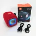 Портативная Bluetooth колонка TG339 5W с RGB подсветкой, Громкая блютуз колонка. Цвет: красный