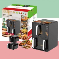 Двухкамерная аэрофритюрница T.K.Line TK00275 12л и 6л мощность 5200Вт + 2000Вт
