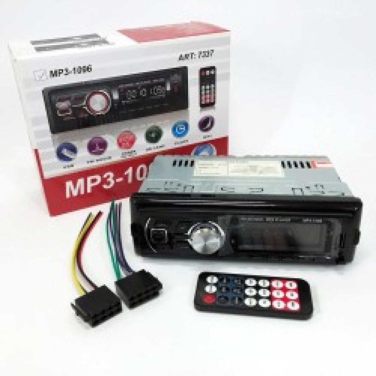 Автомагнитола MP3-1096 BT ISO со съемной панелью 4х50W, Магнитофон для машины авто автомобиля (арт. 13118)