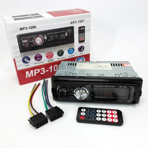 Автомагнитола MP3-1096 BT ISO со съемной панелью 4х50W, Магнитофон для машины авто автомобиля