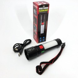 Фонарь 611-TG+COB(white+red), Фонарики для экстренных ситуаций и аварий, Поисковый фонарь ручной