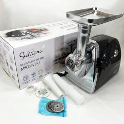 Мясорубка Suntera SMG-5418B 1800 Вт, электромясорубка для шинковки, мясорубка электрическая металл