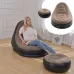 Надувное кресло с пуфом для отдыха AIR SOFA велюровое
