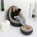 Надувное кресло с пуфом для отдыха AIR SOFA велюровое