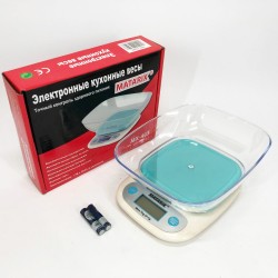 Ваги кухонні MATARIX MX-403 від 1 грама до 7кг, Кулінарні ваги для зважування їжі точні кухонні ваги
