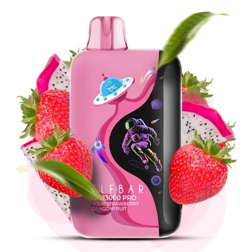 Elf Bar GH 33000 PRO. Кисла Полуниця Драгонфрут (Sour Strawberry Dragonfruit)