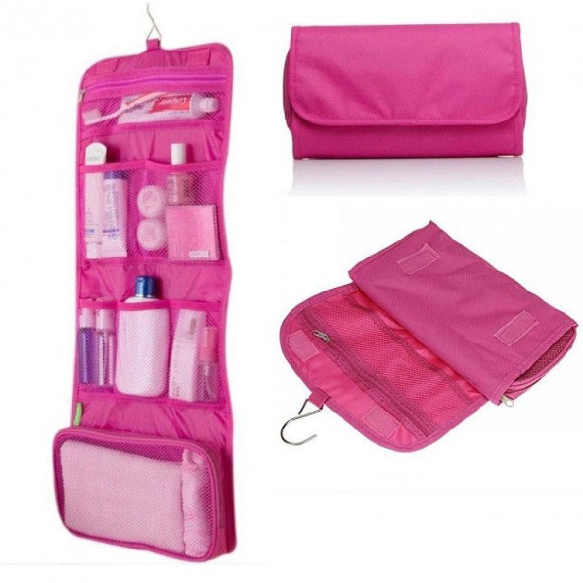 Органайзер дорожный сумочка косметичка Travel Storage Bag. Цвет: розовый (арт. 11664)