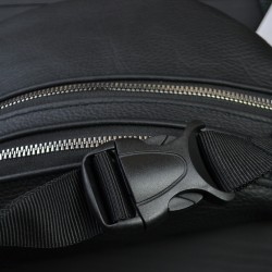 Качественная бананка из натуральной кожи, сумка мужская - женская кожаная барсетка