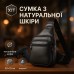 Мужская сумка из натуральной кожи, тактическая сумка - мессенджер черная, тактическая сумка на грудь - фото 39