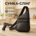 Мужская сумка из натуральной кожи, тактическая сумка - мессенджер черная, тактическая сумка на грудь - фото 41
