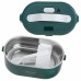 Ланч бокс с подогревом электрический Adler AD 4505 Green 55 Вт металлический для еды с крышкой 0,8л 220В - фото 2