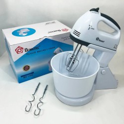 Миксер бытовой 7 скоростей с чашей 2 л Domotec MS-1366, миксер кухонный стационарный, кухонный тестомес