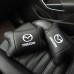 Набор кожаных подушек Mazda с вышивкой логотипа + подарок – кожаный брелок - фото 3