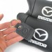 Набір шкіряних подушок Mazda з вишивкою логотипу + подарунок – шкіряний брелок - фото 9