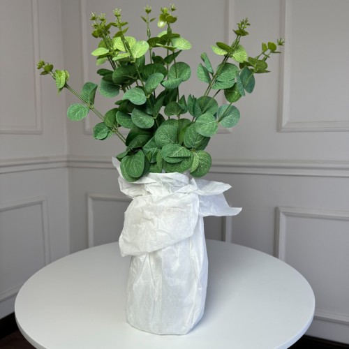 Букет евкаліпту штучний для декору 5шт/уп. зеленый