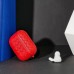Чохол на AirPods плетена шкіра. червоний - фото 2