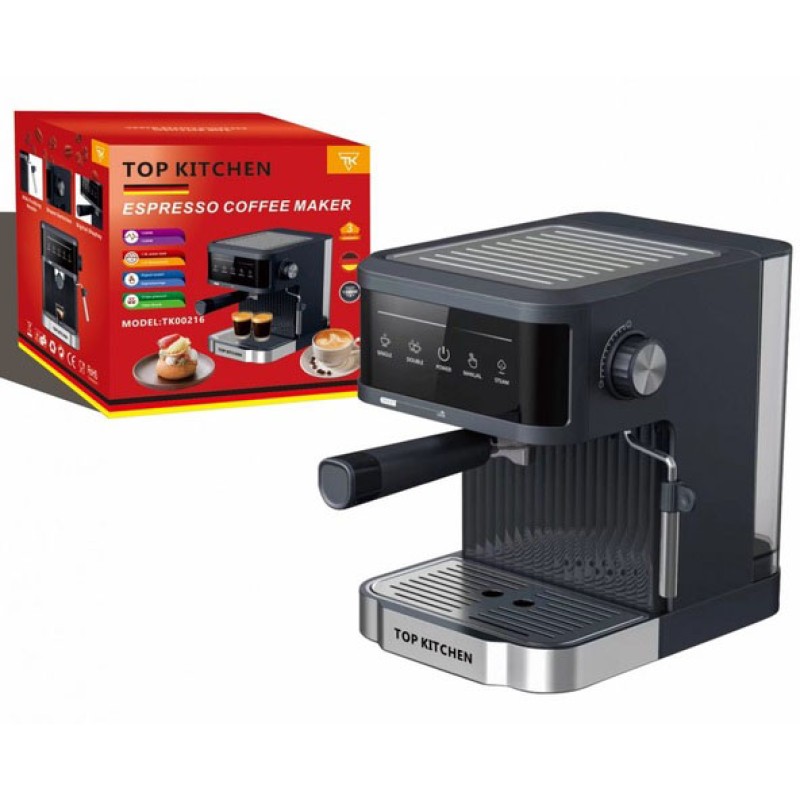 Кавоварка еспресо Top Kitchen TK00216 1500Вт 15 бар 1.8л з капучинатором, підігрівом чашок