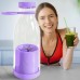 Портативний фітнес-блендер у вигляді пляшки на 420мл Juicer YC-02 міксер для смузі та коктейлів. Колір: фіолетовий - фото 2
