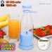 Портативний фітнес-блендер у вигляді пляшки на 420мл Juicer YC-02 міксер для смузі та коктейлів. Колір: блакитний - фото 2
