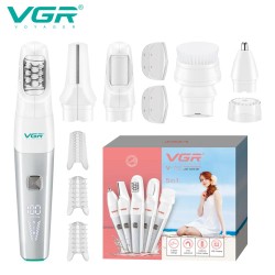 Эпилятор VGR 5 в 1 V-752, 5 насадок. Цвет: зеленый