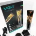 Профессиональная беспроводная машинка для стрижки VGR V-663 триммер для волос, бороды и усов
