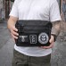 Тактическая сумка для патчей Cordura 600D — 5 карманов, мессенджер черный из ткани - фото 13