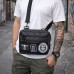 Тактическая сумка для патчей Cordura 600D — 5 карманов, мессенджер черный из ткани - фото 14