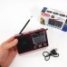 Радио GOLON RX-8866 цифровой портативный радиоприемник с фонариком функцией PowerBank. Цвет: красный - фото 2