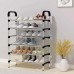 Полка для обуви Shoe Rack 6 полок Органайзер стойка 6 секций 56х28х113см. Цвет: черный - фото 6