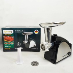 Электрическая мясорубка Rainberg RB-678 3000Вт с насадкой для колбас шнековая электромясорубка