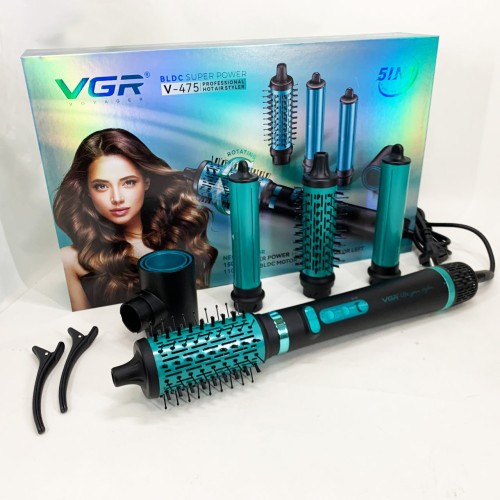 Фен-стайлер VGR 5 в 1 V-475. Цвет: черный