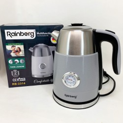 Чайник электрический с датчиком температуры Rainberg RB-2314 2200Вт 1.7л Gray
