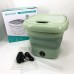 Складна пральна машина MAXTOP silicon washing machine, Портативна пралка відро. Колір: зелений - фото 3