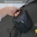 Сумка мужская - кожаная, нагрудная сумка слинг кожаная черная на 3 кармана, мужская сумка на грудь (арт. 12208) - фото 9
