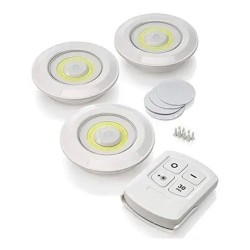 Набор из трёх LED Ламп BAILONG BL-1012 с Пультом и Таймером Отключения Два Режима Яркости