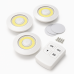 Набор из трёх LED Ламп BAILONG BL-1012 с Пультом и Таймером Отключения Два Режима Яркости - фото 7
