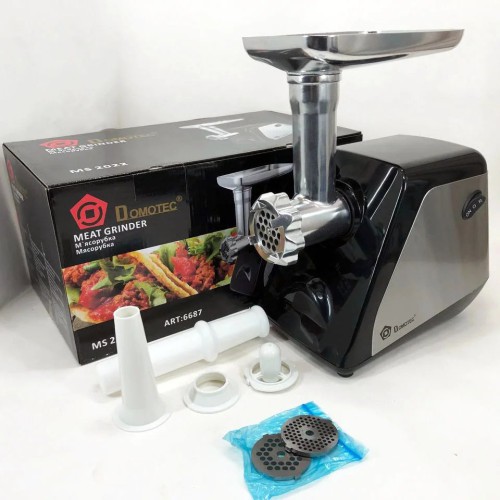 Электрическая мясорубка Domotec MS-2022, электромясорубка для дома для домашней колбасы