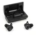 Наушники Bluetooth NIA NB710 с кейсом черные беспроводные, Наушники для тренировок сенсорные беспроводные