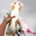 Мягкая плюшевая игрушка Длинный Кот Батон котейка-подушка 50 см. Цвет: коричневый